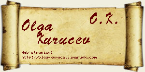Olga Kuručev vizit kartica